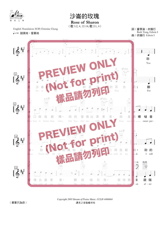 單單只為你-詩歌本