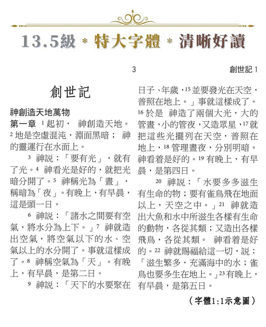 特大字版聖經-拇指索引皮面簡體